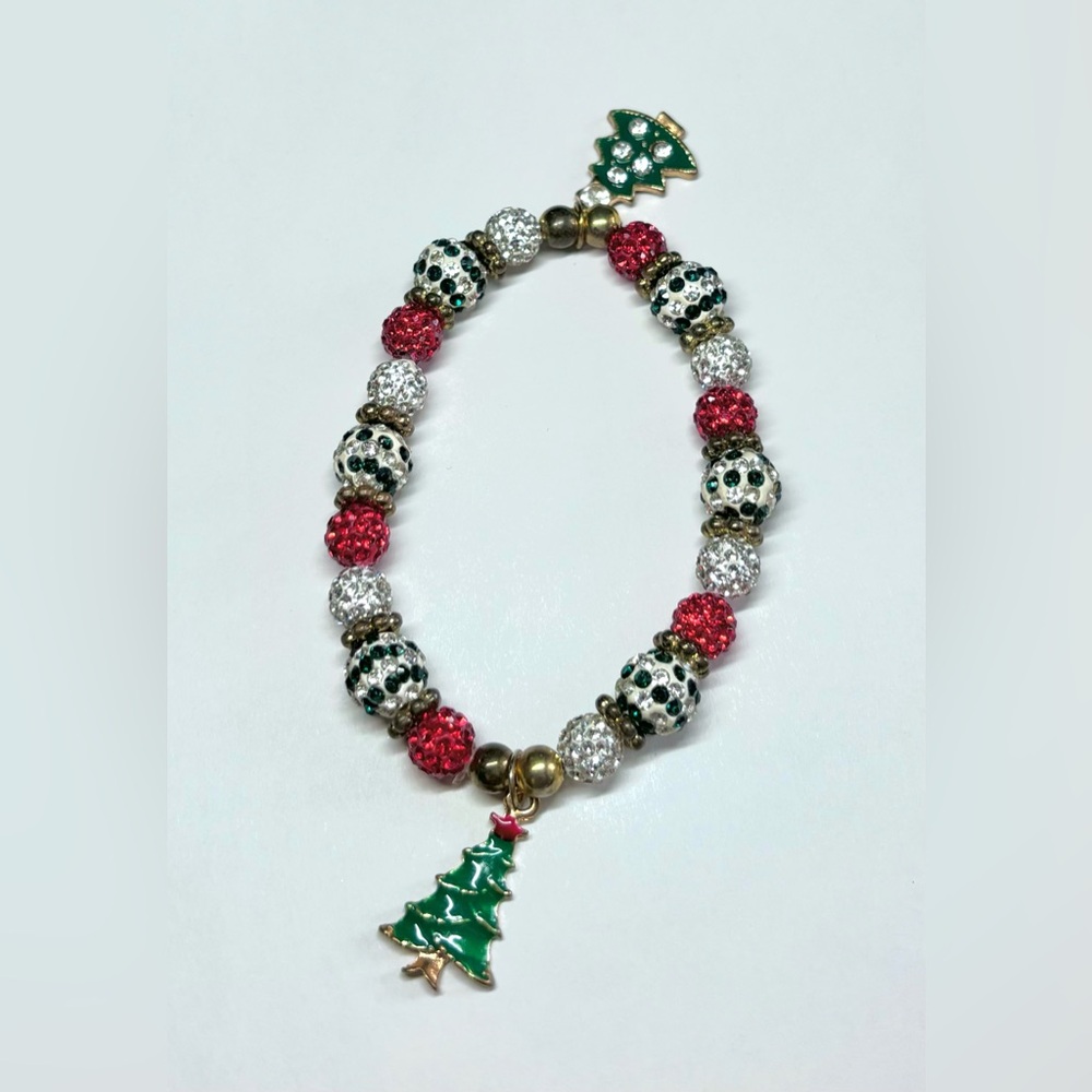 💚 3 for $30 💚 Christmas Stretch Charm Bracelet